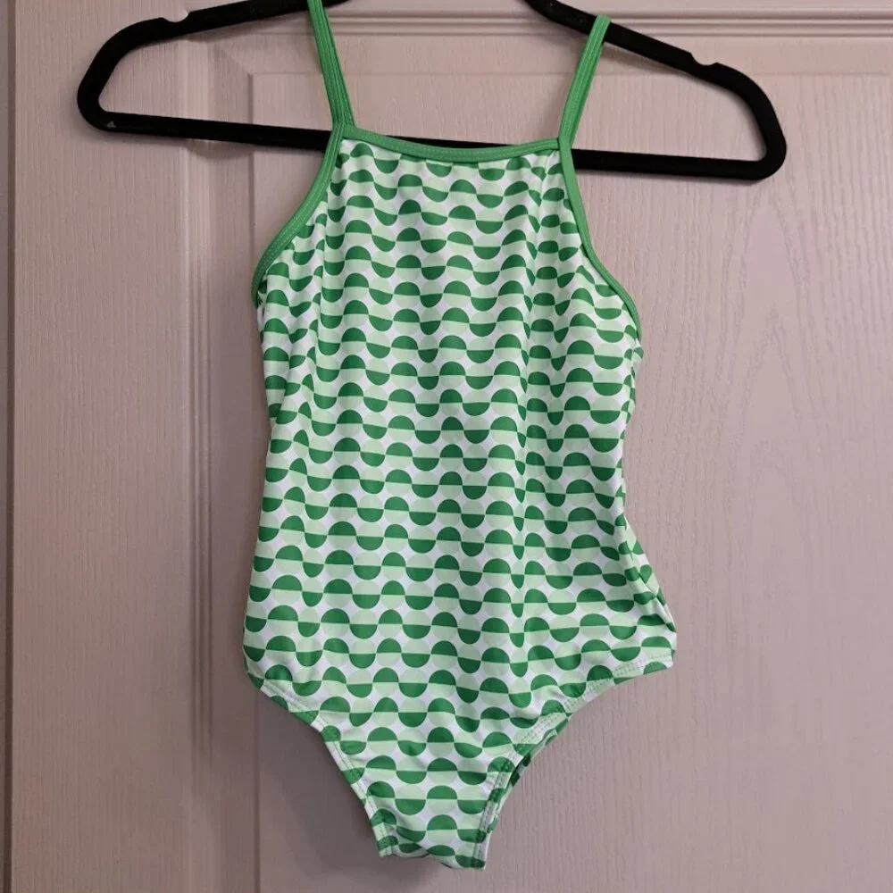 Nani Verde Mini‎ Strappy one piece girls swimsuit swimwear Nordstroms size 10
